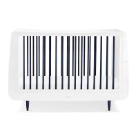 SnuzKot Skandi 2 Piece Nursery Furniture Set Metallics Navy