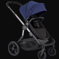 Orange Pushchair and Carrycot - Indigo