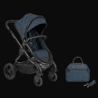 Icandy Peach Navy-check-bag