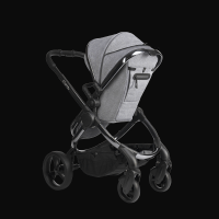 Peach Pushchair and Carrycot - Phantom Light Grey Check - Image 4
