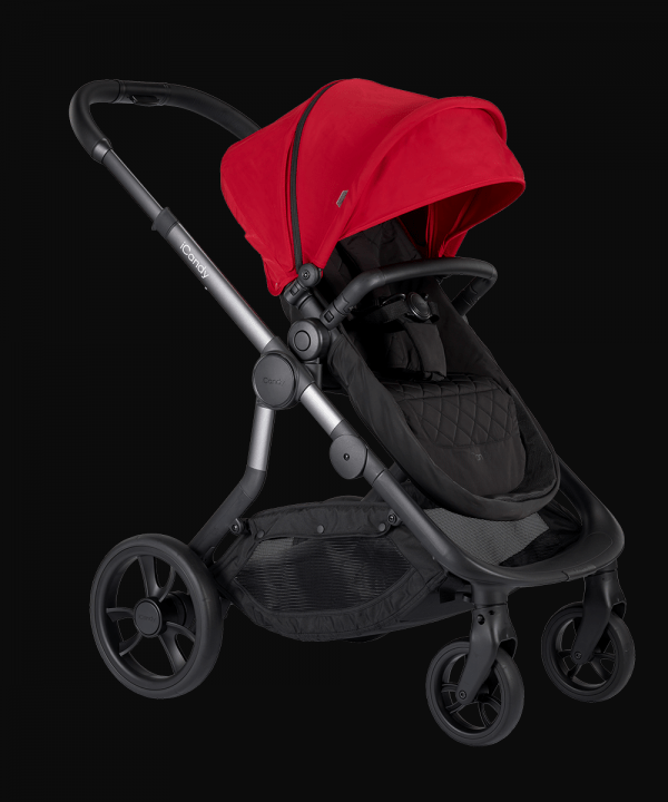 Orange Pushchair and Carrycot - Magma