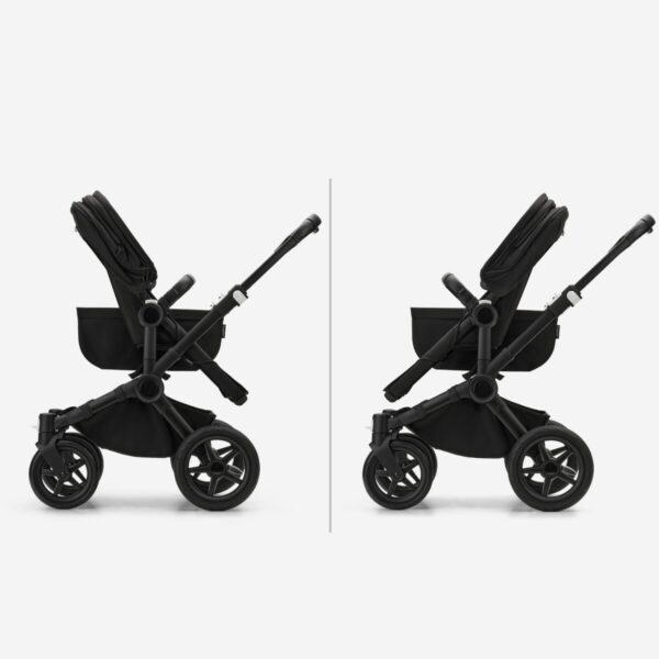 Bugaboo Donkey 5 Mono carrycot and seat pushchair Midnight black