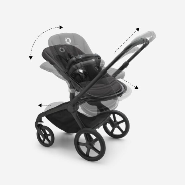 Bugaboo Fox 5 carrycot and seat pushchair Midnight black