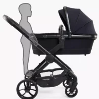 Peach 7 Pushchair and Carrycot - Complete Bundle - Black Edition