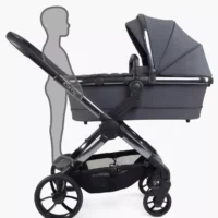 Peach 7 Pushchair and Carrycot - Complete Bundle Phantom Dark Grey