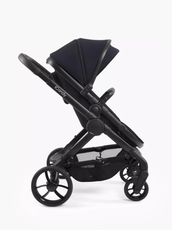 Peach 7 Pushchair and Carrycot - Complete Bundle - Black Edition