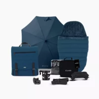 Peach 7 Pushchair and Carrycot - Complete Bundle Phantom Dark Grey