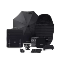 Peach 7 Pushchair and Carrycot - Complete Bundle - Black Edition