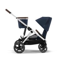 CYBEX Double Pushchair Gazelle S Ocean Blue (Silver Frame) - Image 6