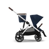 CYBEX Double Pushchair Gazelle S Ocean Blue (Silver Frame)