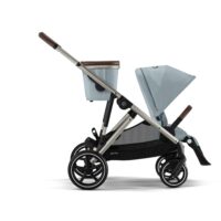 CYBEX Double Pushchair Gazelle S Stormy Blue (Taupe Frame)