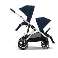 CYBEX Double Pushchair Gazelle S Ocean Blue (Silver Frame) - Image 5
