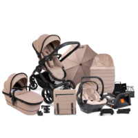 Peach 7 Cookie Pushchair and Carrycot - Car Seat Bundle