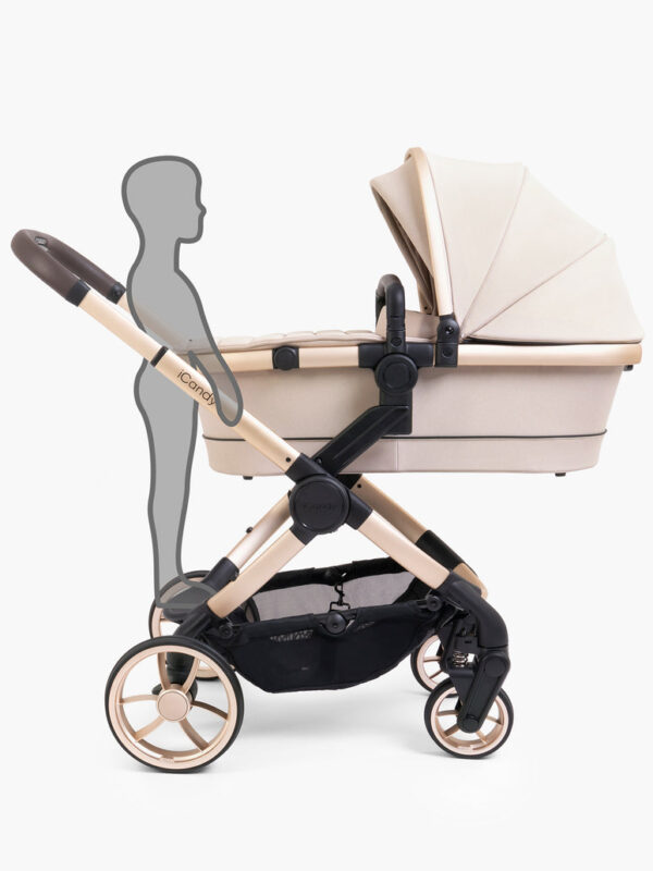 Peach 7 Biscotti Pushchair and Carrycot - Car Seat Bundle - Image 6