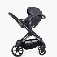 Peach 7 Dark Grey Pushchair and Carrycot - Car Seat Bundle - Image 5